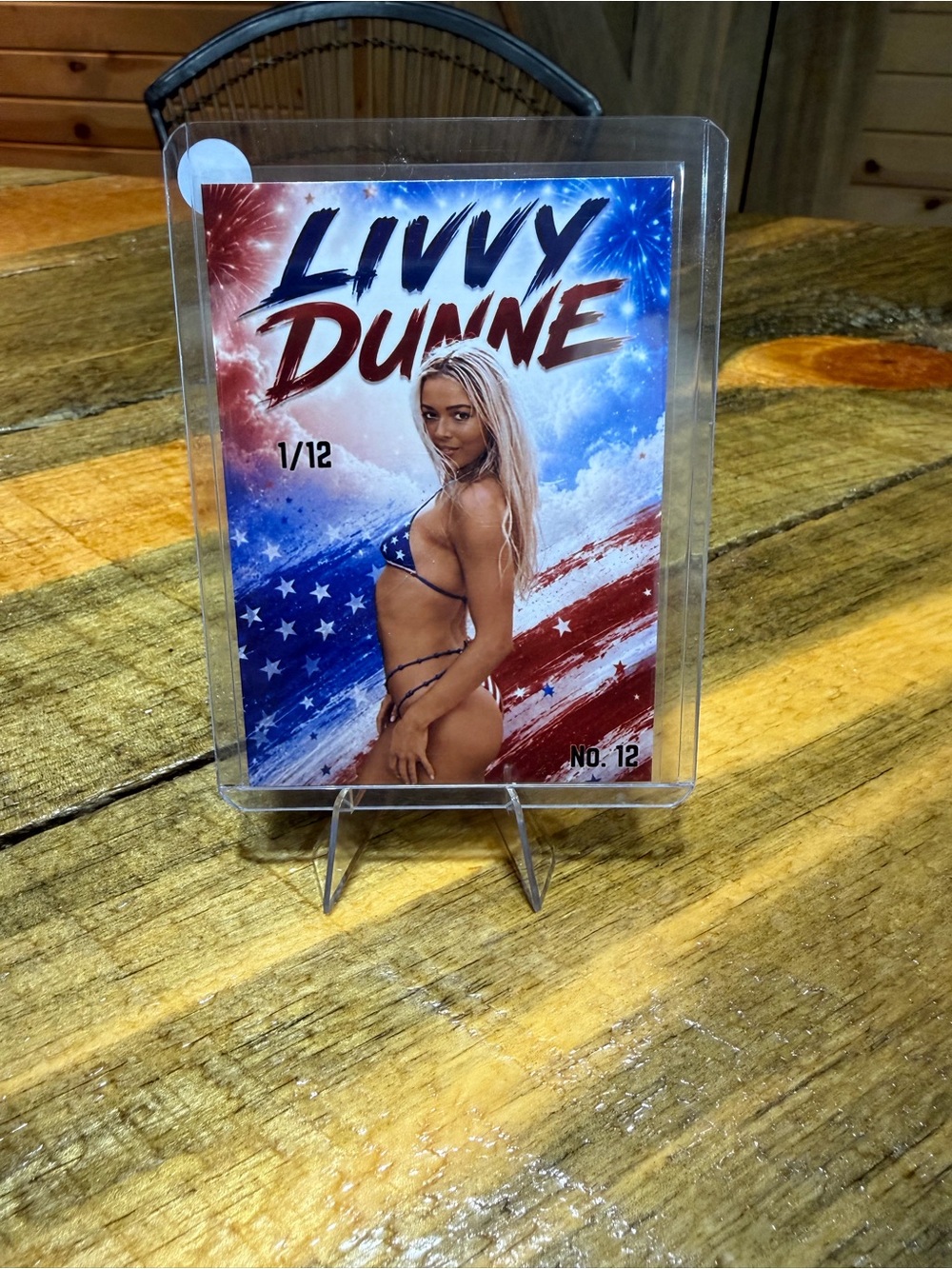 Livvy Dunne Collectible Card - Red, White & Blue